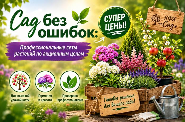 Садовый комбо-дресс: Готовые комплекты саженцев с выгодой до 10%!